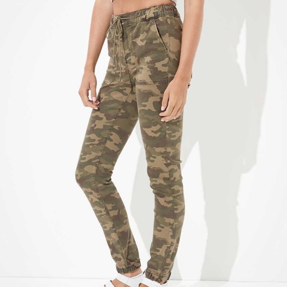 AE Ne(x)t level high-waisted camo Jegging jogger sz 2 - Picture 2 of 9
